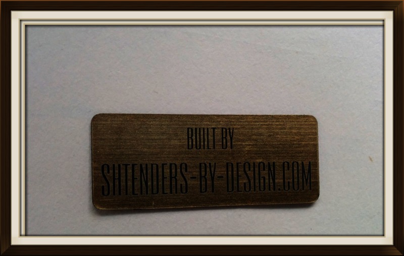 Brass name plate example